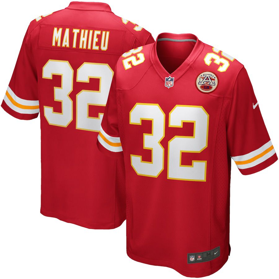 Men Kansas City Chiefs #32 Tyrann Mathieu Nike Red Game Player NFL Jersey